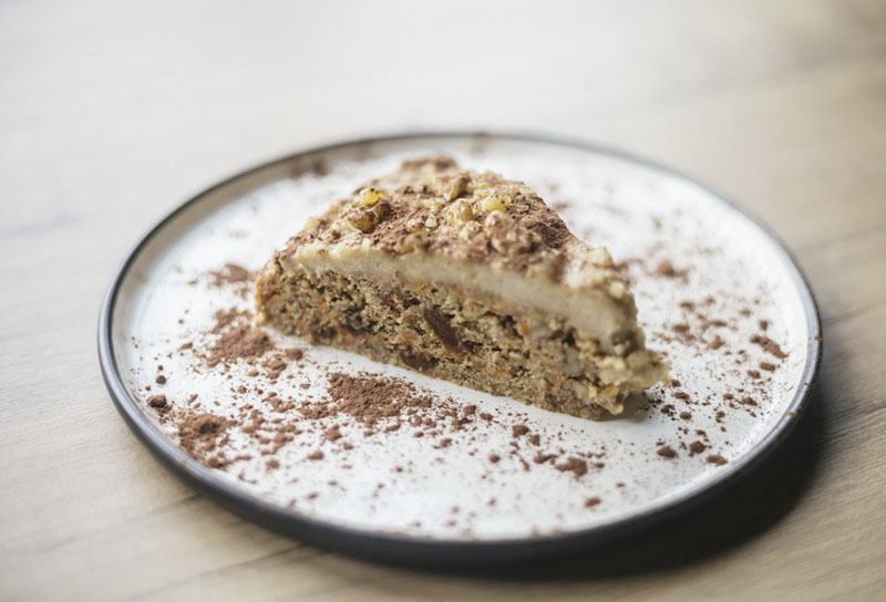 Tarta vegana de zanahoria